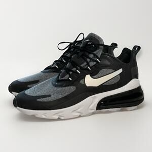 Nike Air Max 270 React Black Vast Grey Off White AO4971-001 Men’s Size 11.5 Gray